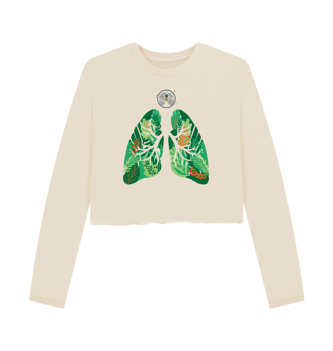 Oat Printed Boxy Jumpers Front