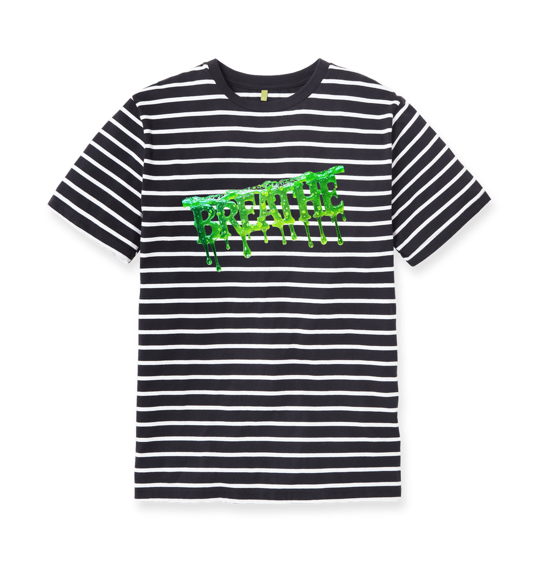 White Stripes Printed Premium T-Shirt Front