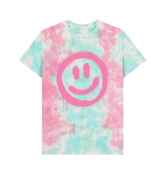Pastel Tie Dye Printed Premium T-Shirt Front