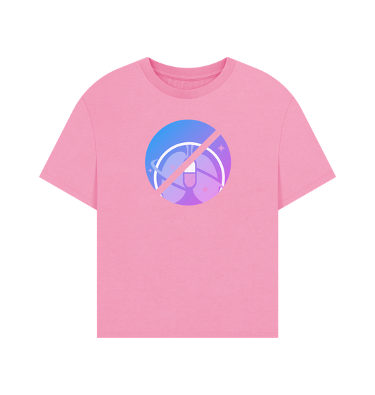 Rose Pink Printed T-shirt Front